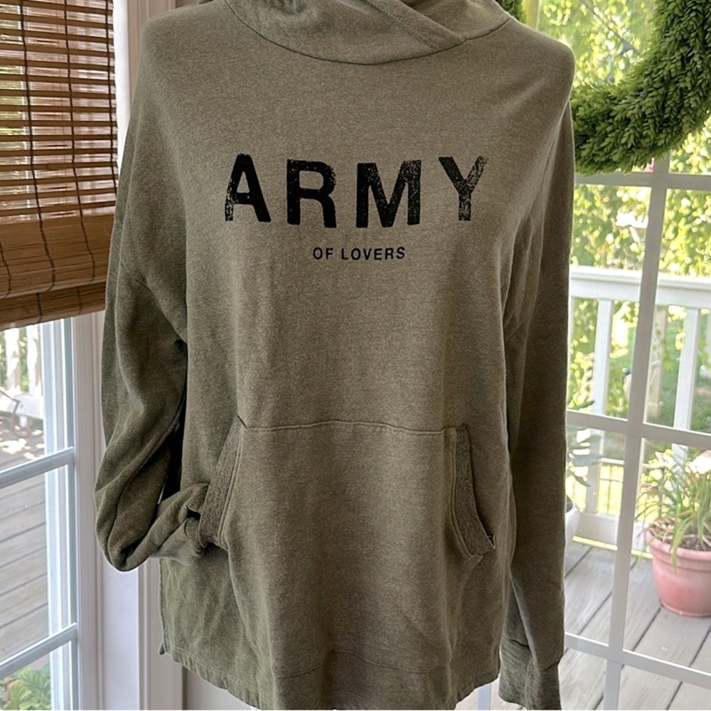 Sundry “Army of lovers” Oversized Sweatshirt Size 2
